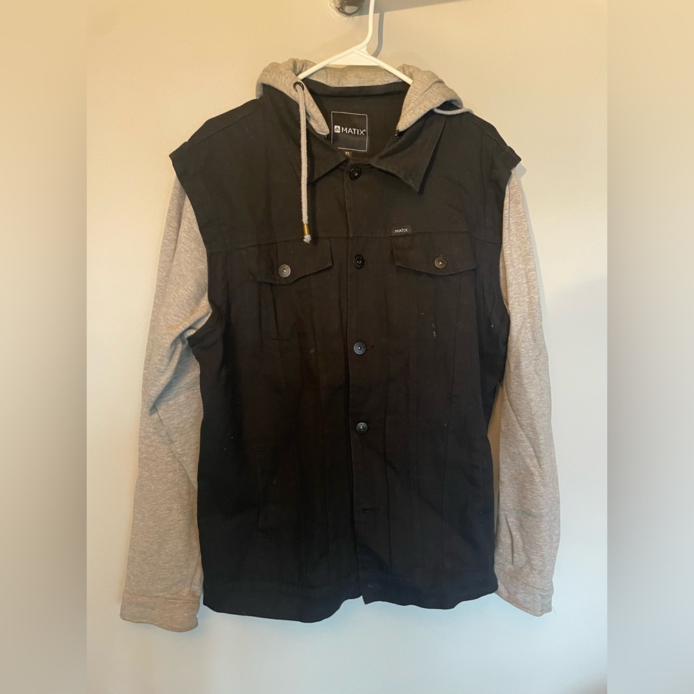 Matix denim vest jacket
